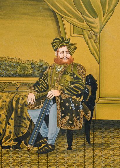 Deux portraits de maharadja.
Deux gravures...