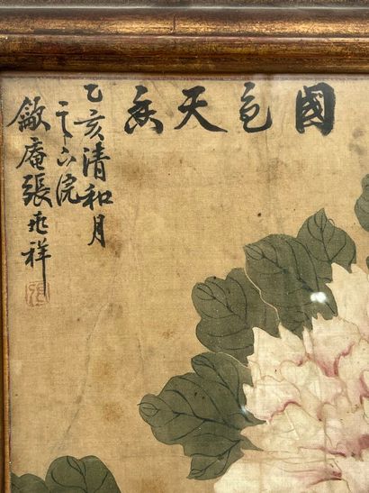 Chine, Époque Qing
Encre et couleurs sur...