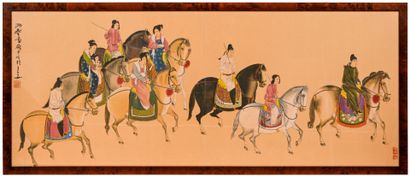 D'après Zhang Xuan.
Voyage de printemps de...