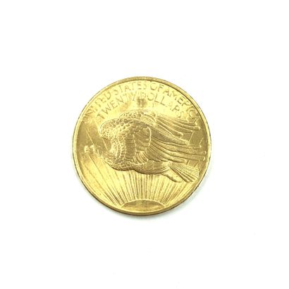 1 pièce de 20 Dollars or
1908
Etat et rayures...