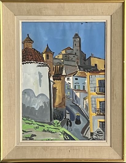 Renée ASPE (1929-1969)
Spanish village
Gouache...
