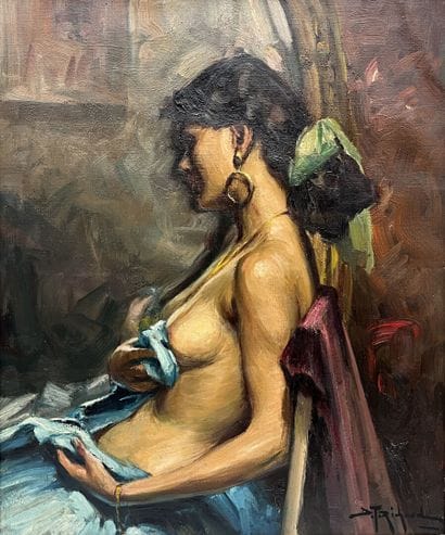 D.T. RICHARD (X-Xth)
Modesty
Oil on canvas...
