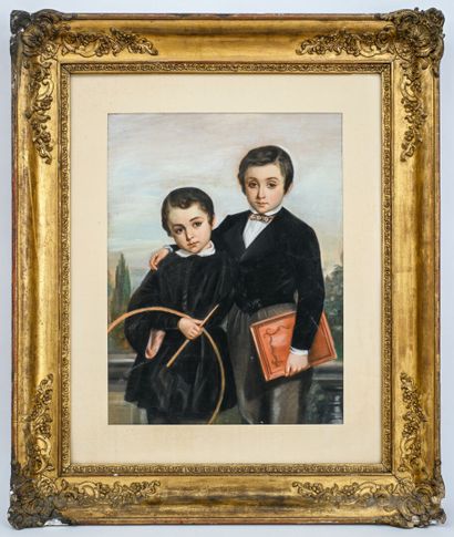 Gabriel DURAND (1812-1882)
Young boys with...