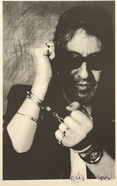 Pierre TERRASSON (1952)
Gainsbourg, in handcuffs
Black...