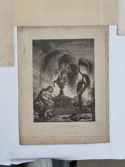 Set of eight seditious engravings including...