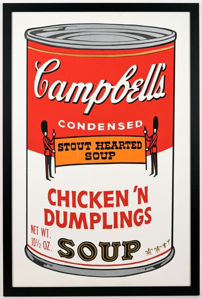 Based on Andy WARHOL 
Campbell's soup
Serigraph...