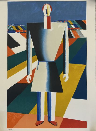 After Kasimir MALEVITCH
Abstract lithograph...