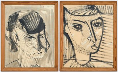 Jean-Claude BEDARD (1928-1982)
Two portraits...