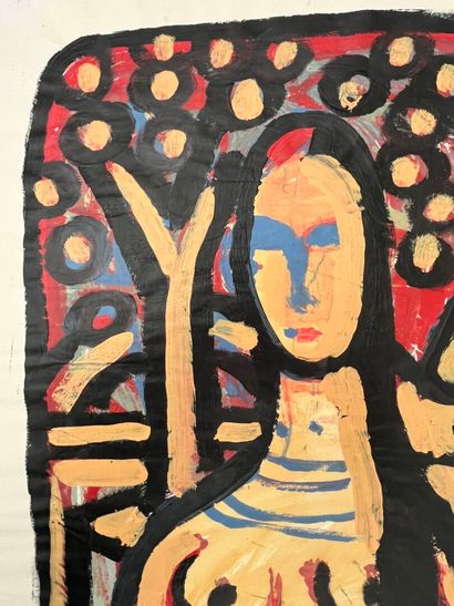 Jean STARCK (XX)
Mona Lisa
Oil on paper,...