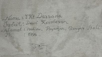 DARSANA (XXth)
Bali, Indonesia, 96 
Oil and...
