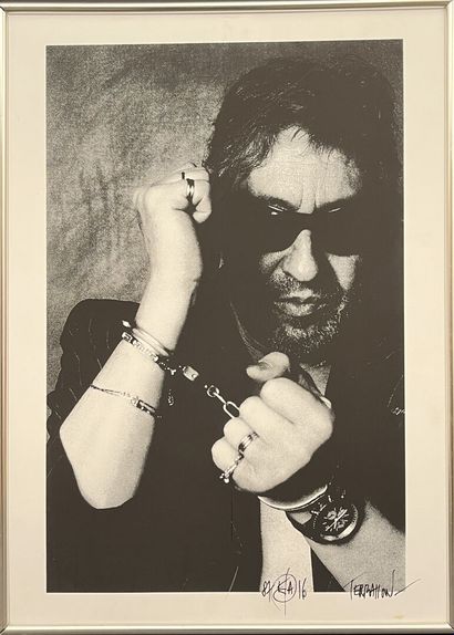Pierre TERRASSON (1952)
Gainsbourg, in handcuffs
Black...