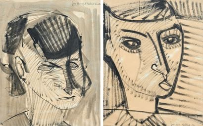 Jean-Claude BEDARD (1928-1982)
Two portraits...