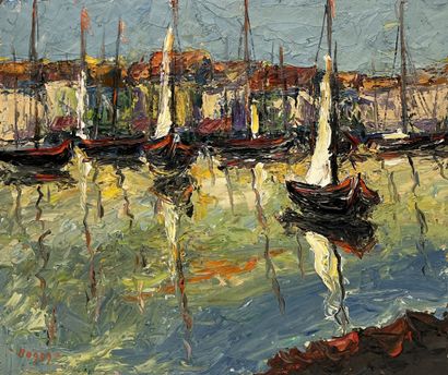 Antoine BOGEY (1943)
Marseille, The Old Port
Oil...