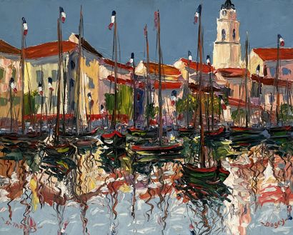 Antoine BOGEY (1943)
Port of Saint Tropez
Oil...