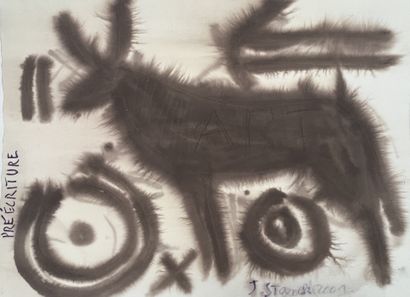 Jean STARCK (XX)
Pre-writing
Wash on paper...