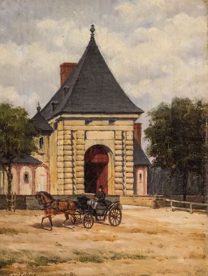 Eugène TITEUX (1838-1904)
Carriage in a park
Oil...