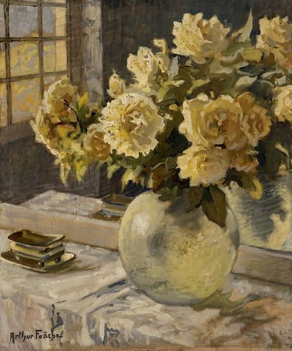 Arthur FOACHE (1871-1967)
Vase of flowers
Oil...