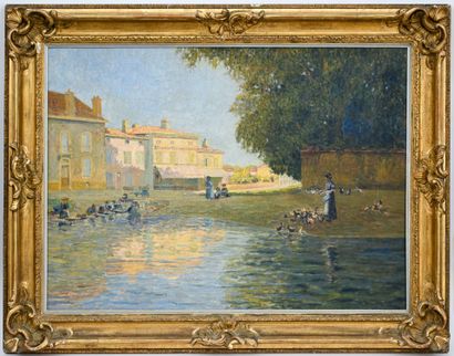 Auguste Michel COLLE (1872-1949)
Riverbank...