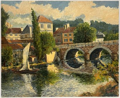 Antoine BOGEY (1943)
Village, bridge, sailing...