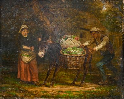 Antony SERRES (1828-1898)
Country scene
Oil...
