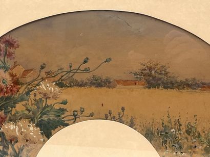 Marie Désiré BOURGOIN (1839-1912)
Fan with...