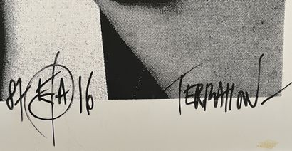 Pierre TERRASSON (1952)
Gainsbourg, in handcuffs
Black...