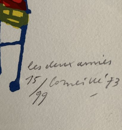 CORNEILLE (1922-2010)
Les deux amies, 1973
Lithograph...
