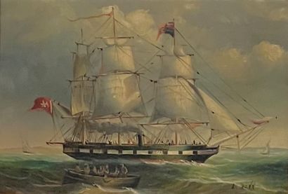 Louis DODD (1943-2006)
Marine
Oil on panel...