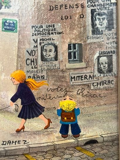 Sophie DAMEZ (XX)
On the way to school
Oil...