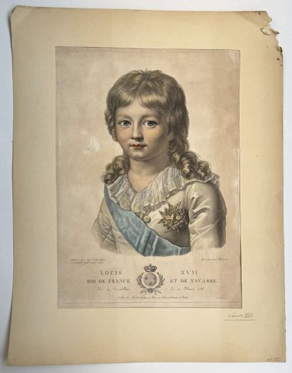 after Auguste LABY
Louis XVII, King of France...