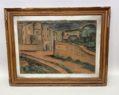 Ginés PARRA (1896-1960)
Catalan village
Watercolor...