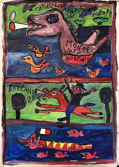 Jaber El Mahjoub known as JABER (1938-2021)
Untitled
Oil...