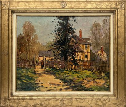 Élysée DELCAMBRE (1930)
The hamlet at Versailles
Oil...