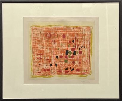 Roger BISSIERE (1886-1964)
Abstract composition
Lithograph...