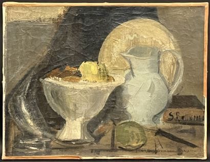 CUBIST SCHOOL
Still life with fruit bowl...