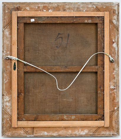 FRENCH SCHOOL
Marine
Oil on canvas, trace...