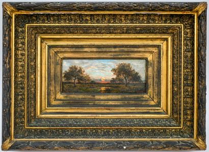 FRENCH SCHOOL, late 19th century
Landscape,...