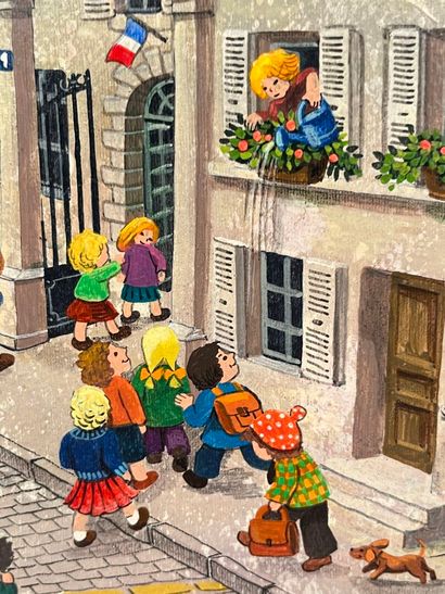 Sophie DAMEZ (XX)
On the way to school
Oil...