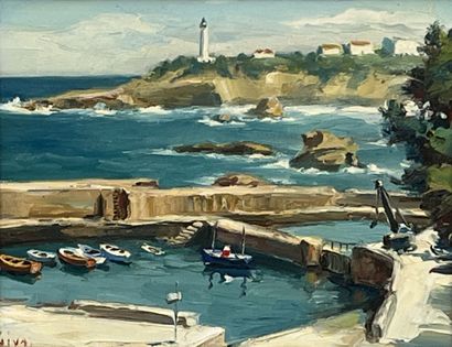 JIVA (1907-1974) Robert William JIVANOVITCH
Biarritz...