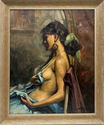 D.T. RICHARD (X-Xth)
Modesty
Oil on canvas...