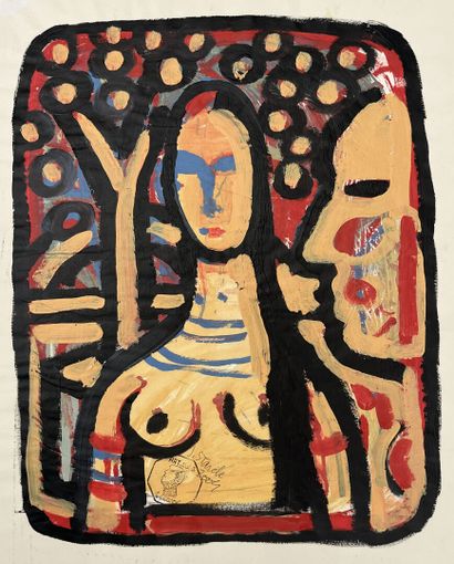 Jean STARCK (XX)
Mona Lisa
Oil on paper,...