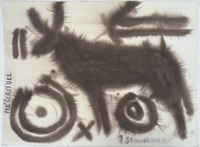 Jean STARCK (XX)
Pre-writing
Wash on paper...
