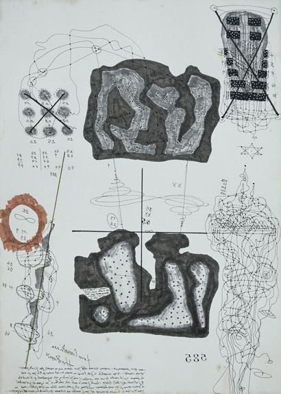 Jean Olivier HUCLEUX (1923-2012)
Untitled
Ink,...