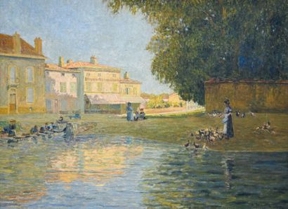 Auguste Michel COLLE (1872-1949)
Riverbank...