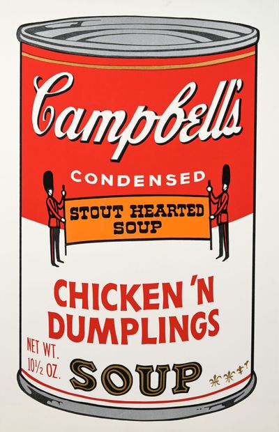 Based on Andy WARHOL 
Campbell's soup
Serigraph...