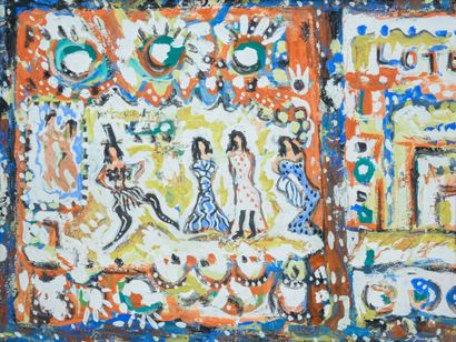 Jean DUCASSE (1939-2011)
Party scene
Oil...