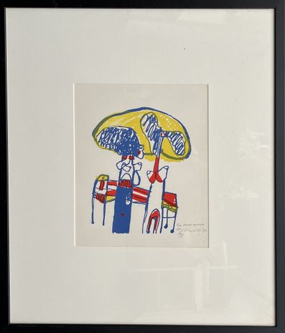 CORNEILLE (1922-2010)
Les deux amies, 1973
Lithograph...