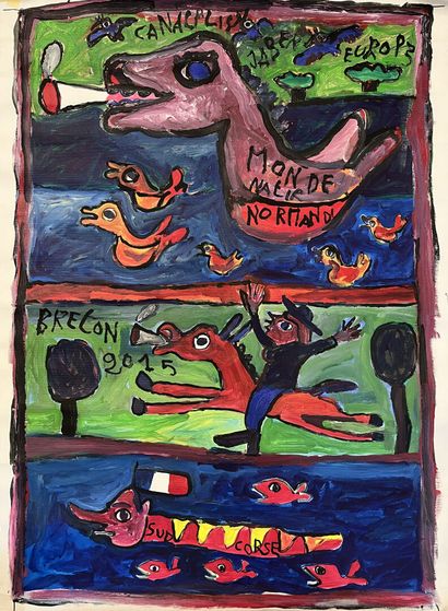 Jaber El Mahjoub known as JABER (1938-2021)
Untitled
Oil...