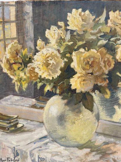 Arthur FOACHE (1871-1967)
Vase of flowers
Oil...