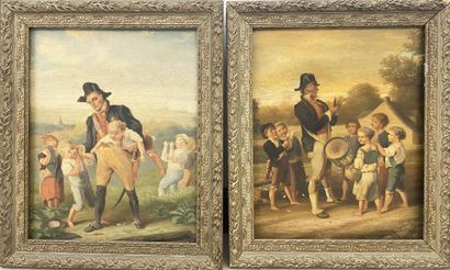 FRENCH SCHOOL 19th century
Les petits chapardeurs...